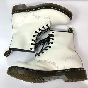 Dr. Martens White Combat Boots